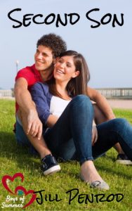 Second Son cover. A young couple sitting together near a beach smiling