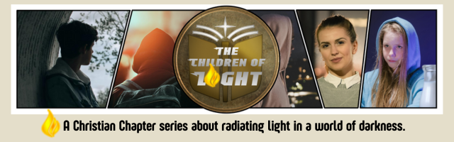 Character images and logo for Children of the Light series