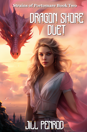 Girl and a dragon, cover image for Dragon Shore Duet